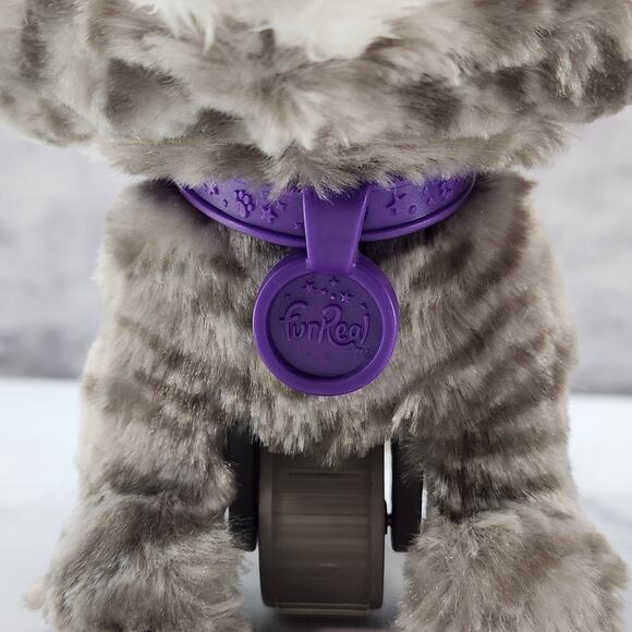 FurReal Friends Unicorn Cat & Gray Cat leash 2018 Hasbro walksalot toys works! - Picture 4 of 16